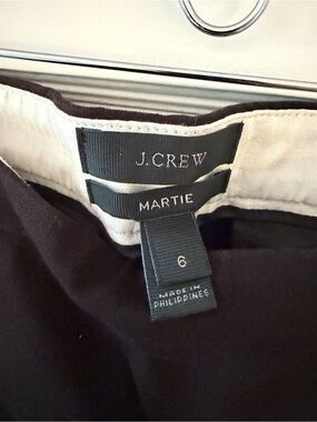 J. Crew Martie Size 6 Black Ankle Length Trousers